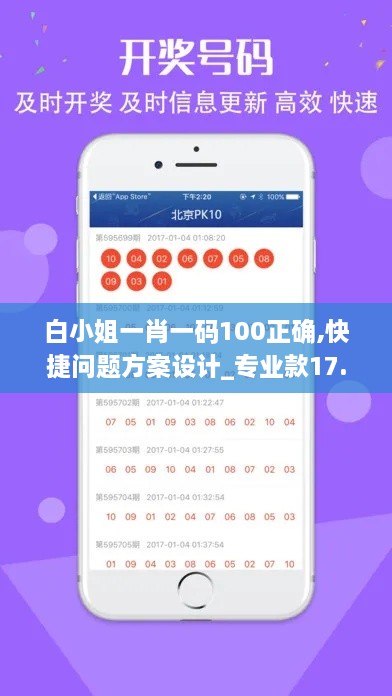 白小姐一肖一码100正确,快捷问题方案设计_专业款17.633