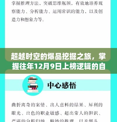 超越时空的爆品挖掘之旅，掌握上榜逻辑，自信成就爆品之选