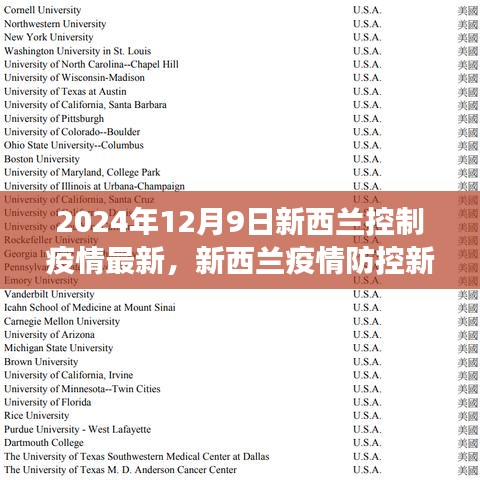 新西兰疫情防控最新进展，观察报告（2024年12月9日）