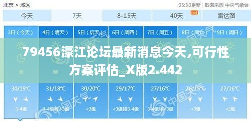 79456濠江论坛最新消息今天,可行性方案评估_X版2.442