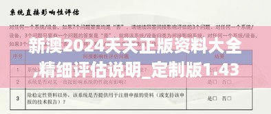 新澳2024天天正版资料大全,精细评估说明_定制版1.431