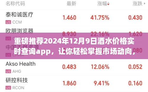 『实时掌握酒水市场动向，聪明决策尽在酒水价格查询App』