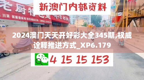 2024澳门天天开好彩大全345期,权威诠释推进方式_XP6.179