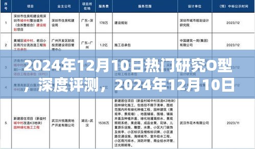 2024年12月10日热门研究O型产品全方位深度解析与评测