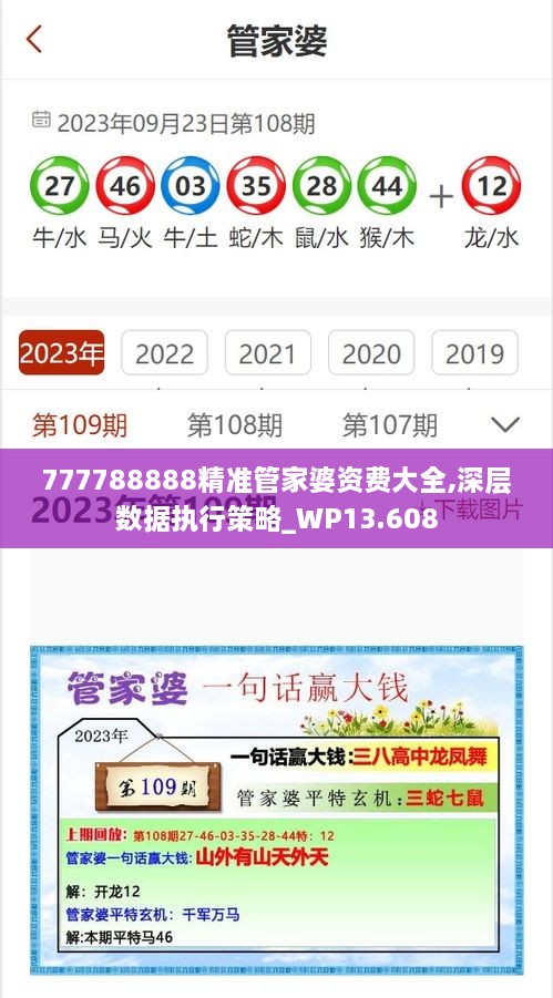 777788888精准管家婆资费大全,深层数据执行策略_WP13.608