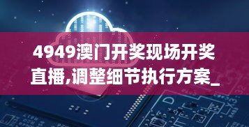 4949澳门开奖现场开奖直播,调整细节执行方案_C版13.383