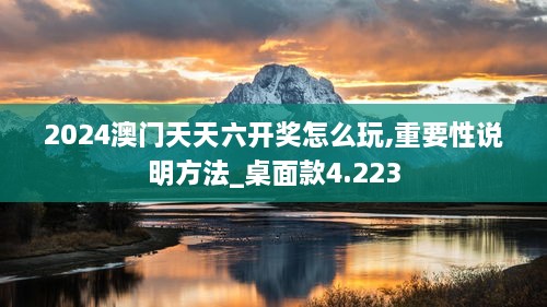 2024澳门天天六开奖怎么玩,重要性说明方法_桌面款4.223