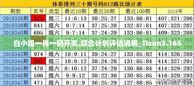 白小姐一肖一码开奖,综合计划评估说明_Tizen3.165