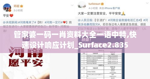 管家婆一码一肖资料大全一语中特,快速设计响应计划_Surface2.835