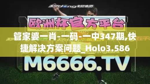 管家婆一肖-一码-一中347期,快捷解决方案问题_Holo3.586