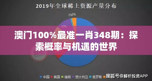 澳门100%最准一肖348期：探索概率与机遇的世界