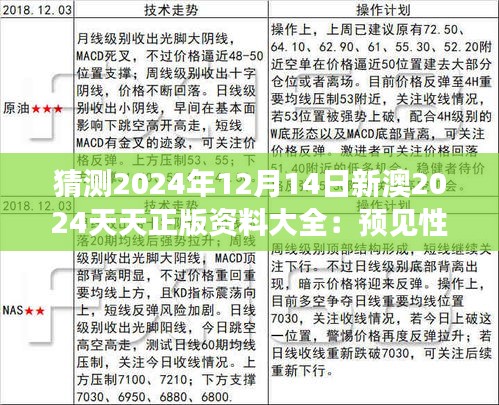 猜测2024年12月14日新澳2024天天正版资料大全：预见性策略的实践指南