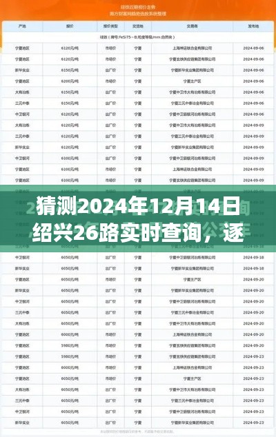 『2024年12月14日绍兴26路公交车实时查询指南，一步步教你如何准确获取车辆信息』