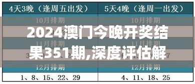 2024澳门今晚开奖结果351期,深度评估解析说明_vShop9.998