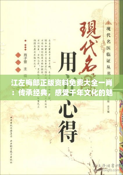 江左梅郎正版资料免费大全一肖：传承经典，感受千年文化的魅力与博大