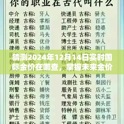 揭秘未来金价走势，如何在小红书查询2024年实时国际金价预测及查询指南