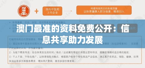 澳门最准的资料免费公开：信息共享助力发展