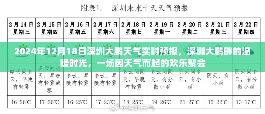 深圳大鹏畔欢乐聚会，天气实时预报下的温暖时光