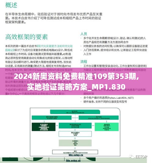 2024新奥资料免费精准109第353期,实地验证策略方案_MP1.830