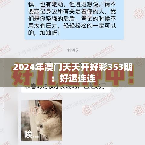 2024年澳门天天开好彩353期：好运连连