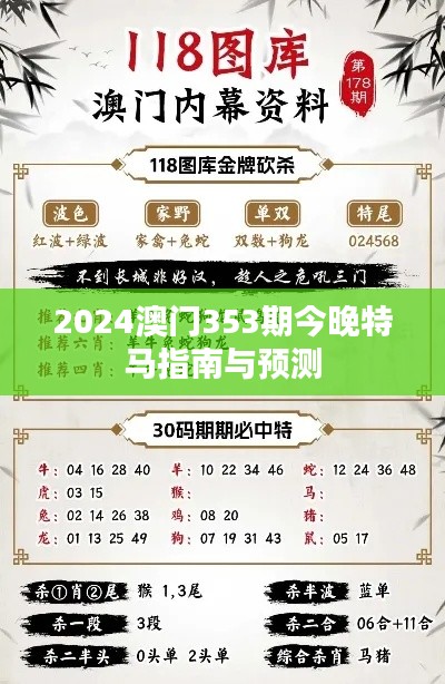 2024澳门353期今晚特马指南与预测