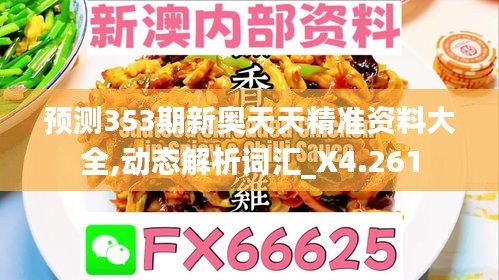 预测353期新奥天天精准资料大全,动态解析词汇_X4.261