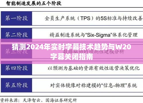 2024实时字幕技术趋势展望与W20字幕关闭指南解析