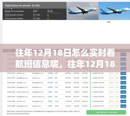 实时掌握航班信息，方法与技巧，以往年12月18日为例