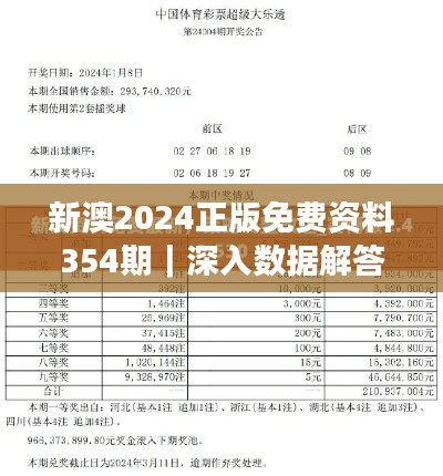 新澳2024正版免费资料354期｜深入数据解答解释落实