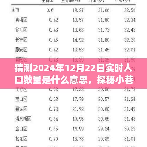 探秘小巷深处的特色小店与未来实时人口数量的背后故事，预测2024年12月22日的实时人口数量揭秘