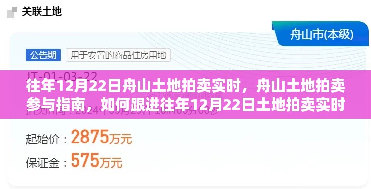 往年12月22日舟山土地拍卖实况及参与指南，跟进实时动态全攻略