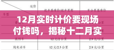 揭秘十二月实时计价支付流程，是否需要现场支付？