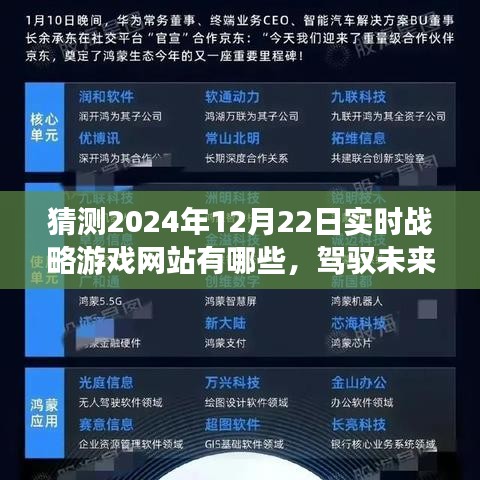 驾驭未来游戏浪潮，预测实时战略游戏新纪元，探索未来的游戏网站与成就感之路