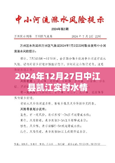 中江县凯江实时水情更新（日期，2024年12月27日）