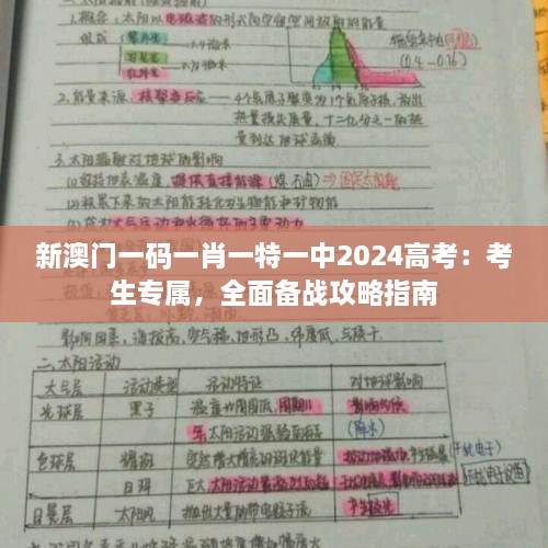 新澳门一码一肖一特一中2024高考：考生专属，全面备战攻略指南