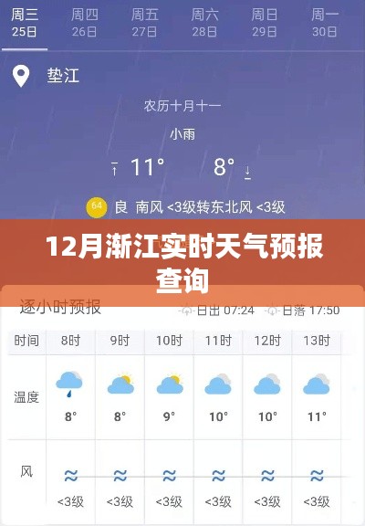 12月浙江实时天气预报查询，精准掌握天气动态