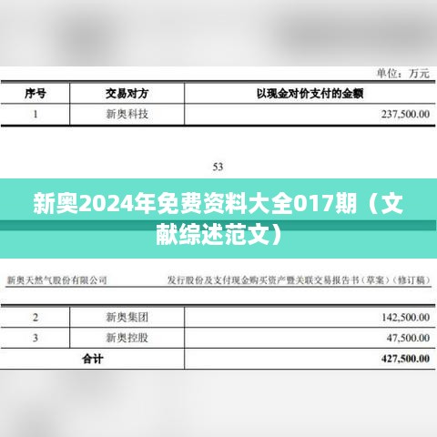 新奥2024年免费资料大全017期（文献综述范文）