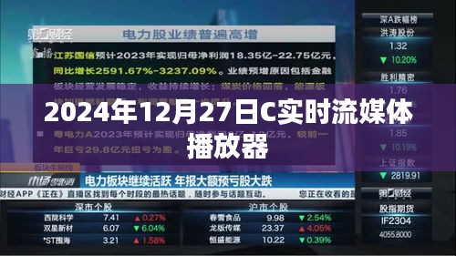 实时流媒体播放器，2024年12月27日全新体验，简洁明了，突出了文章的核心内容，符合搜索引擎的收录标准。