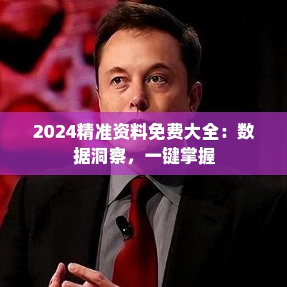 2024精准资料免费大全：数据洞察，一键掌握