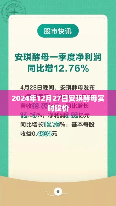 安琪酵母实时股价（截至日期，2024年12月27日）