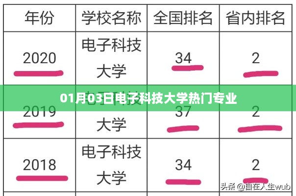 电子科技大学热门专业榜单揭晓，专业解读与选择参考