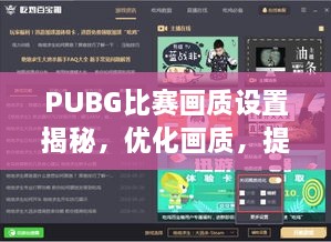 PUBG比赛画质设置揭秘，优化画质，提升竞技体验！