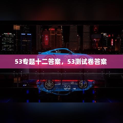 53专题十二答案，53测试卷答案 