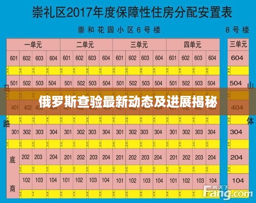 俄罗斯查验最新动态及进展揭秘