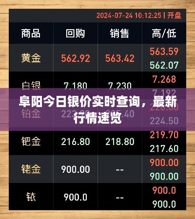 阜阳今日银价实时查询，最新行情速览